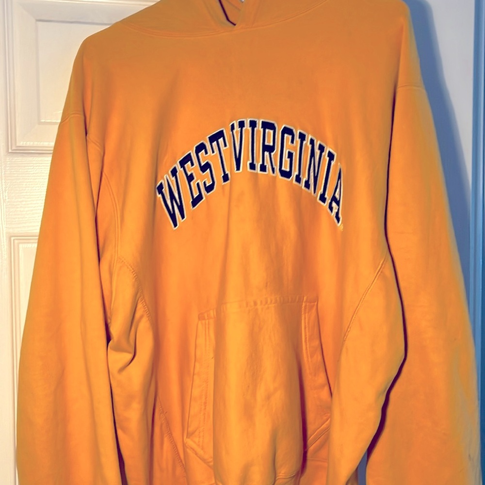 West Virginia hoodie, size large
